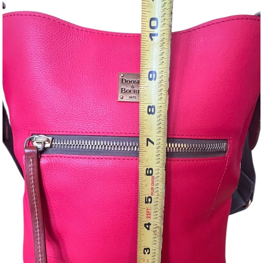 Dooney & Bourke Pebble Grain Small Kiley Crossbody Red Leather Bag‎ - Picture 10 of 16